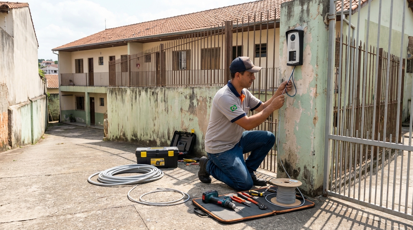 Instalacao de interfone residencial em Guarulhos‑SP