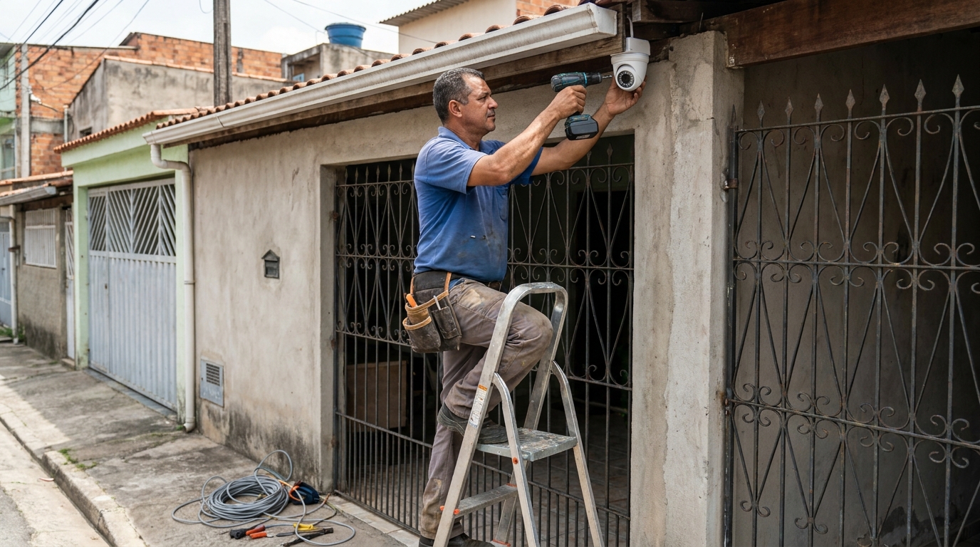 Instalacao de sistema de monitoramento em Guarulhos‑SP